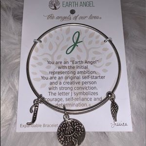 Earth Angel “J” Initial Bracelet